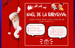 BABYGYM - Venez fêter Noël avec l'équipe de GYM' PARIS 15 !
