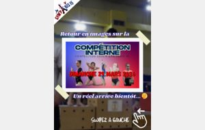Résultats Compétition Interne Loisirs - Dimanche 29 Mars 2026 au Gymnase Falguière