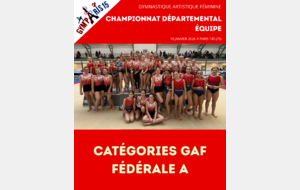 Championnat Départemental Equipes GAF Fédéral A - Paris 14e