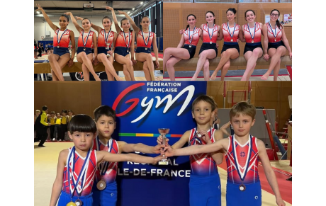 Résultats Championnat Interdépartemental Equipe GAF Fédérale A et TR1-2 et Equipe-Indivs GAM Performance Régionale - Puteaux/Vélizy et Sucy-en-Brie